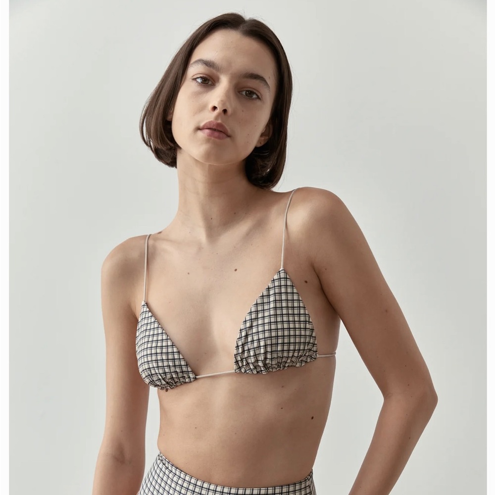 St. Agni
x Ziah triangle-cup bikini top